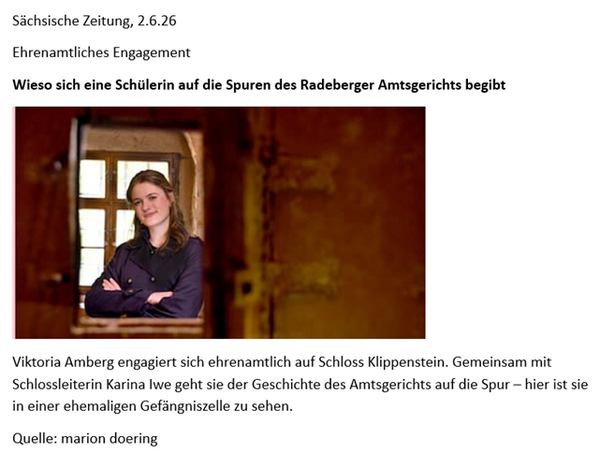 Artikel Sächsische Zeitung vom 02.06.2026