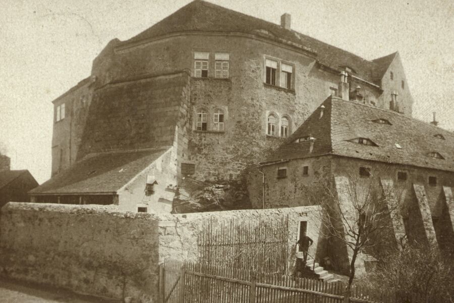 Altes Foto des Schlosses von der Nordostseite aufgenommen