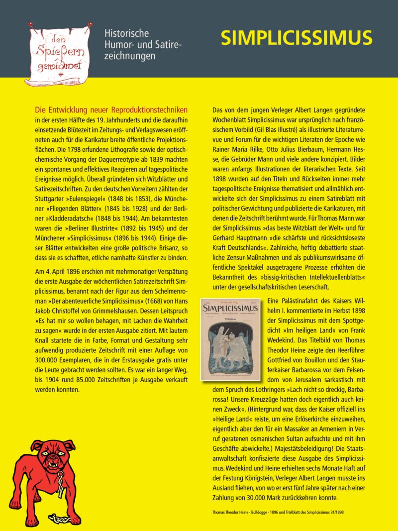 Ausstellungstafel 5 – Simplicissimus