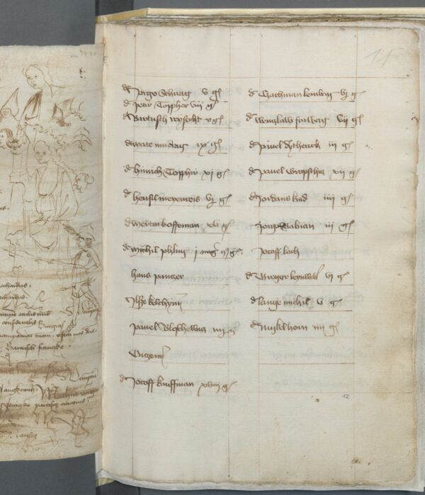 Auszug eines Bautzener Steuerbuchs aus dem Jahr 1446